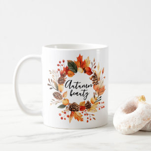 Otoño Bella taza de café