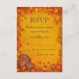 Otoño Boda Bliss RSVP