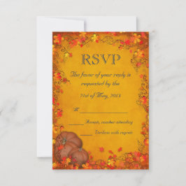 Otoño Boda Bliss RSVP