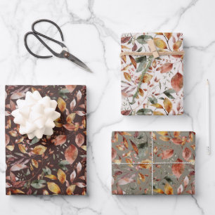 Otoño Cae Hojas de Papel de Envoltura