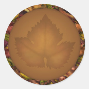 Otoño Cae Pegatinas de Cupcake Toppers
