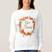 Otoño Cae Wreath Doy gracias sudadera