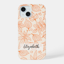 Otoño de mano dibujado en otoño deja arte de línea