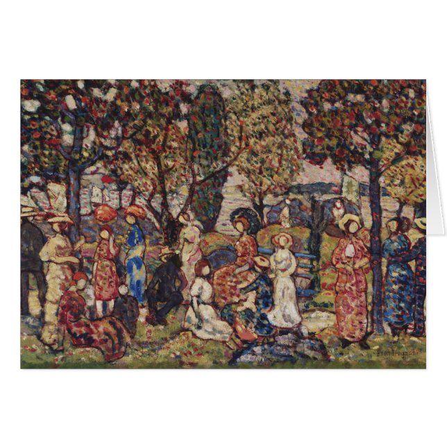 Otoño de Maurice Prendergast, Bella Artes de Vinta (Anverso (Horizontal))