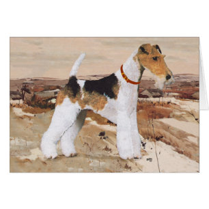 Otoño de Wire Fox Terrier