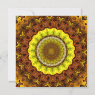 Otoño deja a Kaleidoscope Mandala