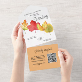 Otoño deja a todos en una invitación de matrimonio