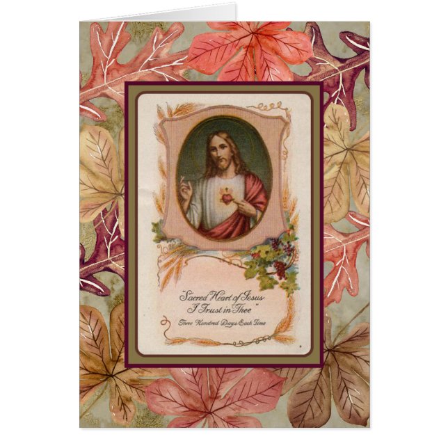 Otoño deja el Sagrado Corazón de Jesús (Frente)