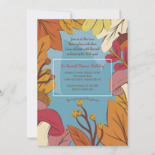 Otoño deja invitación a fiesta de cumpleaños mascu