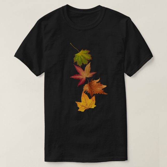 Otoño deja la camiseta (Diseño del anverso)