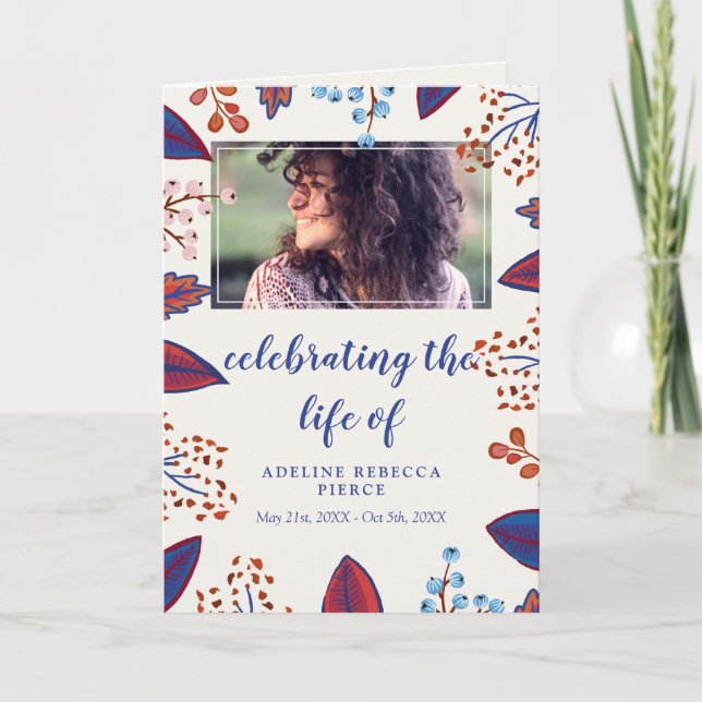 Otoño deja la celebración del programa de funeral  (Anverso)