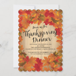 Otoño deja la invitación a la fiesta de Acción de 