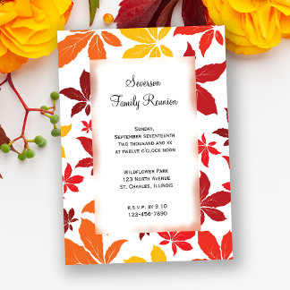 Otoño deja la invitación a la reunión familiar