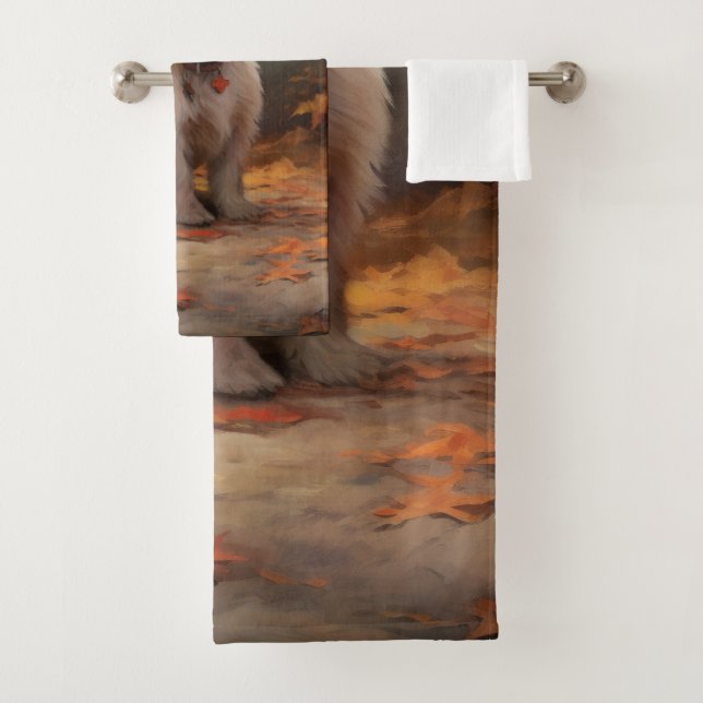 Otoño del territorio blanco de la región montañosa (In situ)