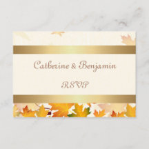 Otoño Dorado deja matrimonio RSVP