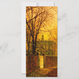 Otoño Dorado Tarjeta de John Atkinson Grimshaw