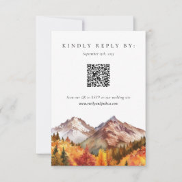 Otoño Elegante Boda RSVP