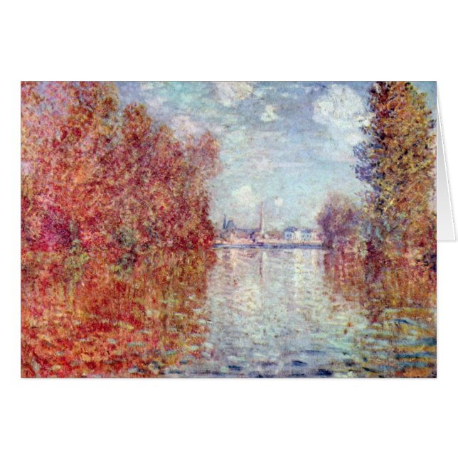 Otoño en Argenteuil por Claude Monet (Anverso (Horizontal))