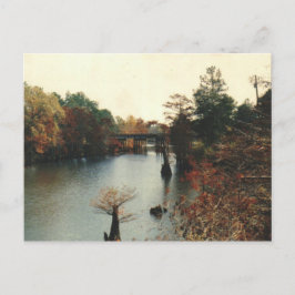 Otoño en el agua - postal