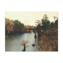 Otoño en el agua - postal