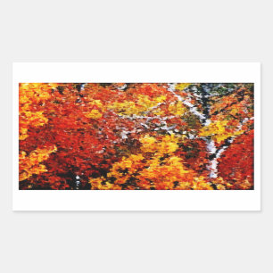 Otoño en el bosque - pegatinas del arte de la