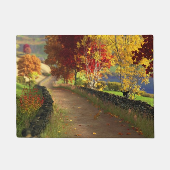 Otoño en el felpudo (Anverso)