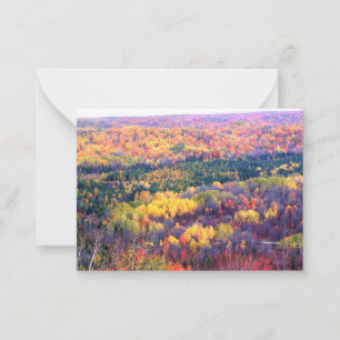Otoño en el norte de Michigan - Tarjetas de notas