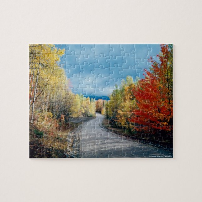 Otoño en el rompecabezas de Nueva Inglaterra (Horizontal)