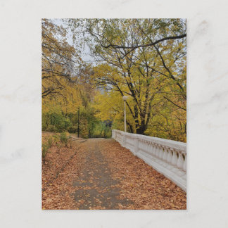 Otoño en el viejo parque. Tarjeta postal