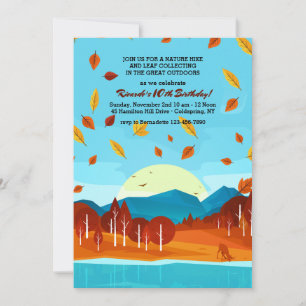 Otoño en la invitación al bosque