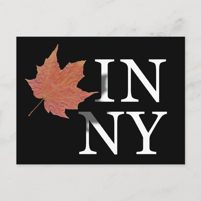 Otoño en la postal de Nueva York (Anverso)