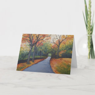 Otoño en la tarjeta de felicitación de Woodlawn