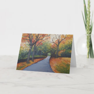 Otoño en la tarjeta de felicitación de Woodlawn