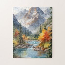 Otoño en las montañas rompecabezas