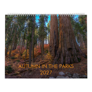 Otoño en los Parques Calendario de Pared de 12 Mes