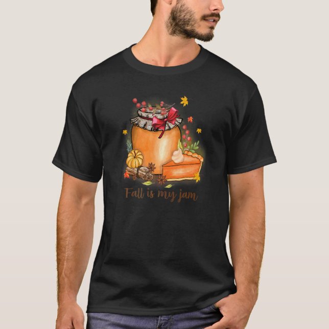 Otoño Está En Mi Camiseta Frase De Moda Calabaza D (Anverso)