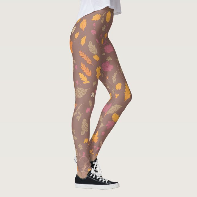 Otoño festivo deja leggings (Derecha)