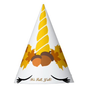 Otoño, Gorra de Fiesta de papel de Unicorn