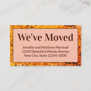 Otoño Hemos Movido La Invitación En Movimiento