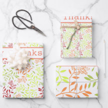 Otoño Hojas de Otoño Patterned 3 piezas