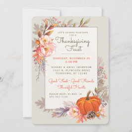 Otoño | La cosecha de Acción de Gracias Invitación