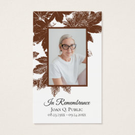 Otoño marrón deja la oración conmemorativa del fun