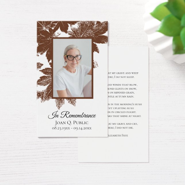 Otoño marrón deja la oración conmemorativa del fun (Escritorio)