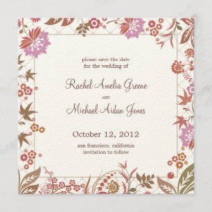 Otoño Medley Guardar la tarjeta Boda de fecha
