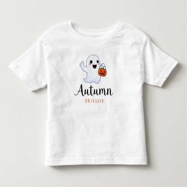 Otoño Obssed Ghostly Toddler Fine Jersey Tee (Anverso)