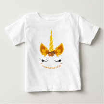 Otoño otoño, camiseta de bebé unicornio o traje bo