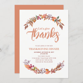 Otoño/otoño Gracias por la invitación a cenar