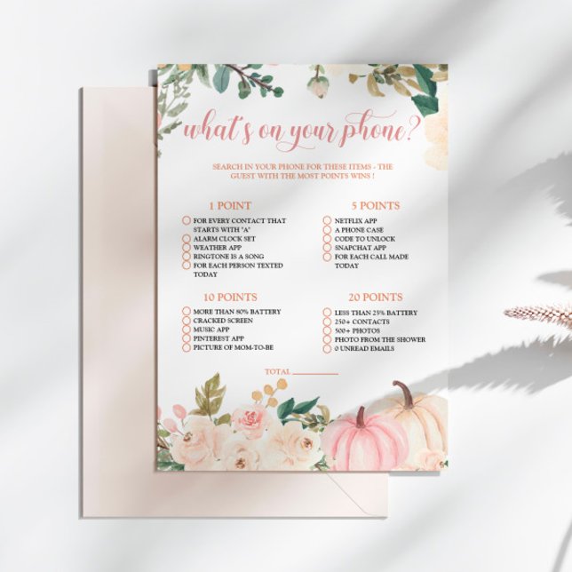 Otoño otoño ¿Qué hay en tu tarjeta de juego de tel (Subido por el creador)