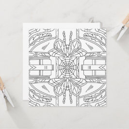 Otoño pacífico: La polilla en la tarjeta de colora