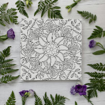 Otoño pacífico: Tarjeta de coloreado forestal